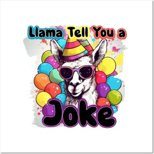 Llama Tell You a Joke Posters and Art